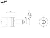 MA303 - RIZOMA - Spy-Arm Single Bar-End Plug