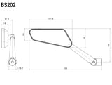 BS202 - RIZOMA - CIRCUIT 744 Mirror - LEFT