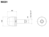 MA301 - RIZOMA - Proguard System Single Bar-End Plug