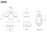 AZ402 - RIZOMA - Handlebar Riser Kit - 42mm