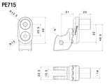 PE715 - RIZOMA - Peg Eccentric Mounting Kit