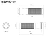 GRDW205ZTH01 - RIZOMA - SPORT Grip for Ride By Wire