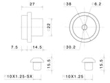 BS738 - RIZOMA - End Mount Mirror Mounting Kit - PAIR