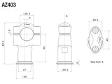 AZ403 - RIZOMA - Handlebar Riser Kit - 60mm