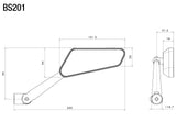 BS201 - RIZOMA - CIRCUIT 744 Mirror - RIGHT