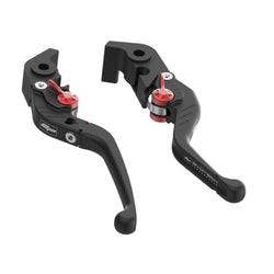 PRN002407-002408-04 - Evotech Evo Folding Clutch and Short Brake Lever set - Ducati Hypermotard 950 SP  (2019+)